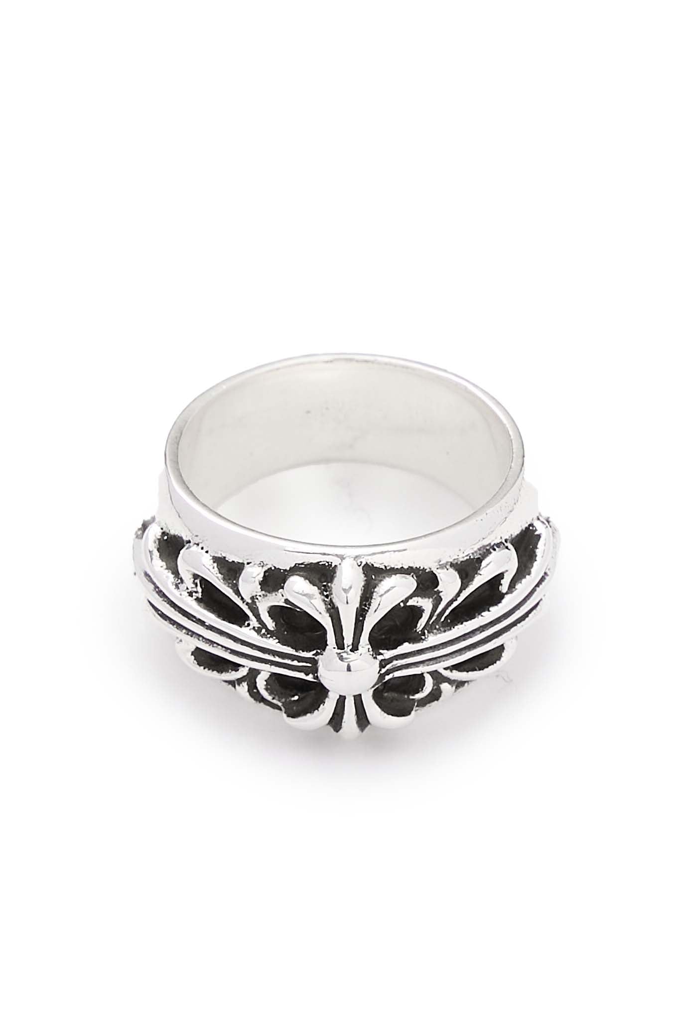 Chrome Hearts Floral Cloth Silver Ring