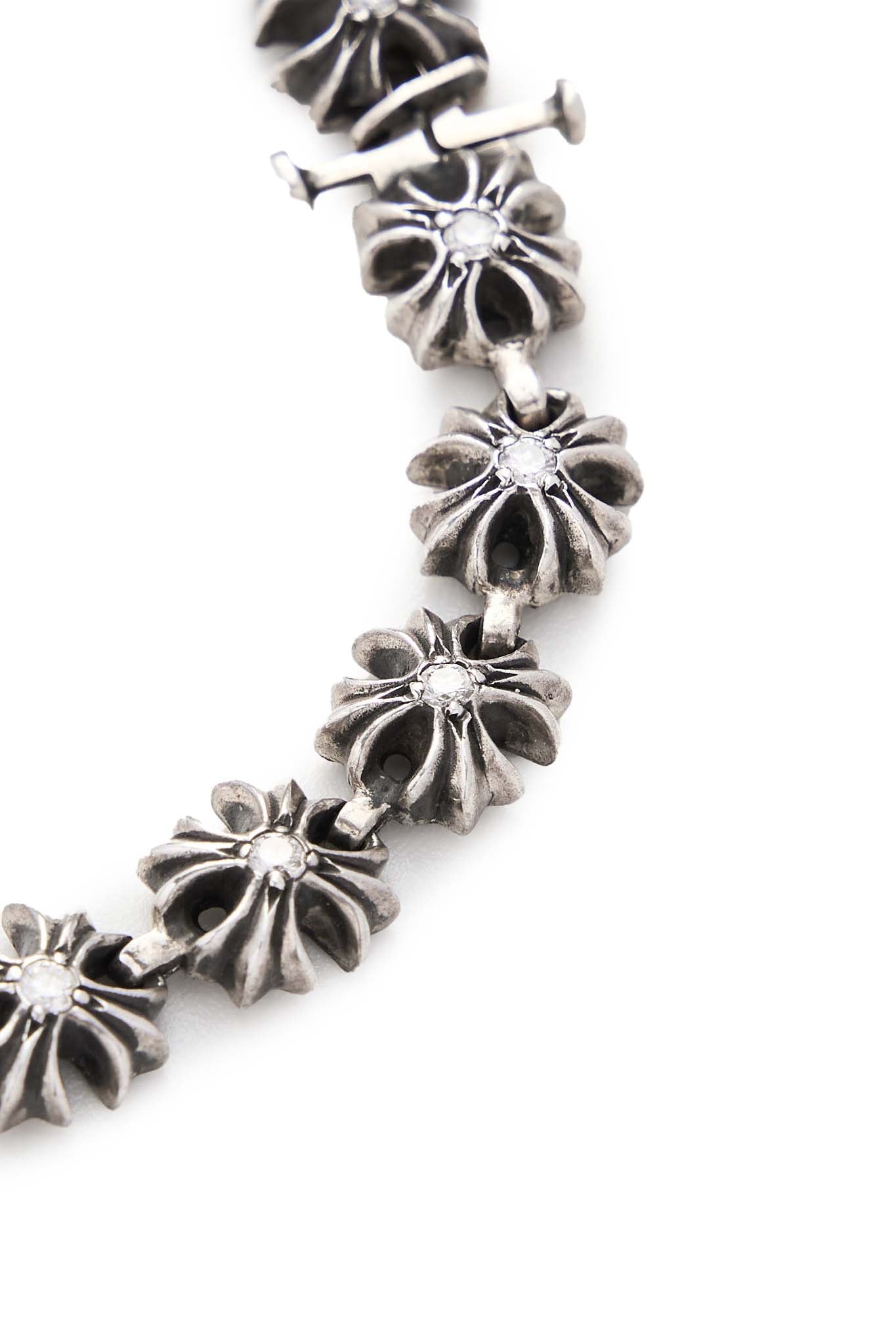 Chrome Hearts Tiny Plus Cross Bracelet with Diamonds