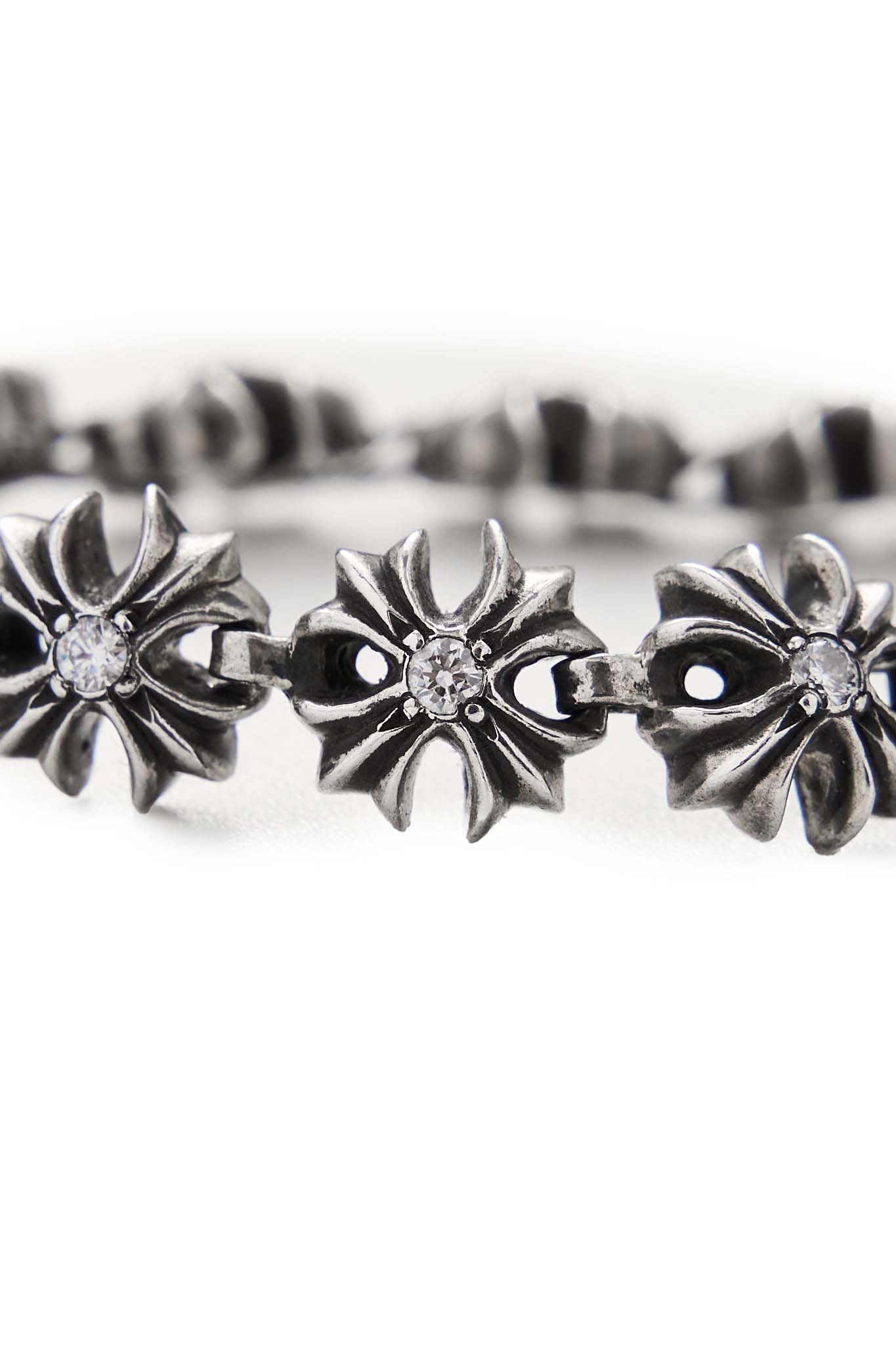 Chrome Hearts Tiny Plus Cross Bracelet with Diamonds