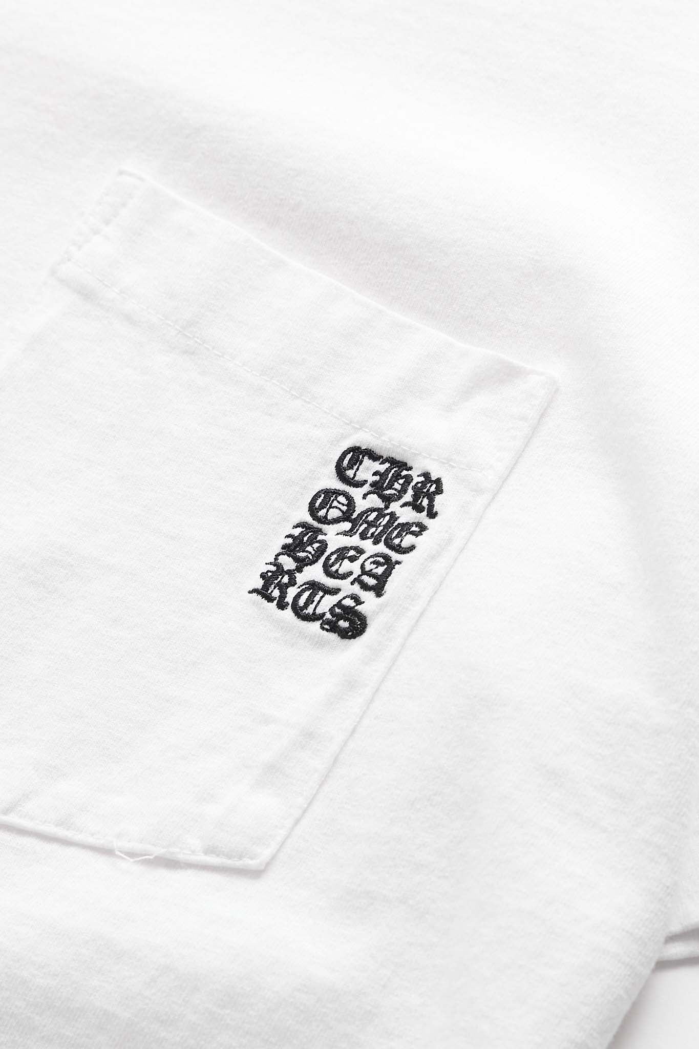 Chrome Hearts Embroidered Pocket Graphic Script Print T-Shirt