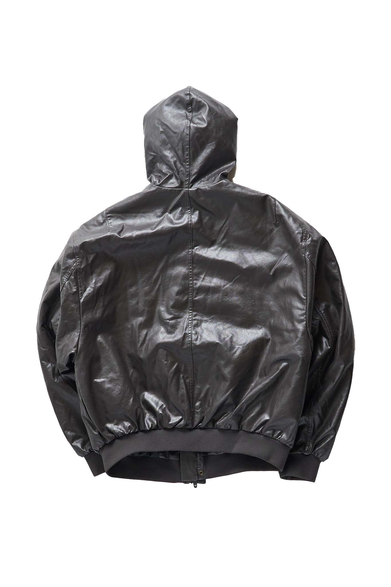 Balenciaga Sporty B Taxi Blouson Brown Leather Jacket