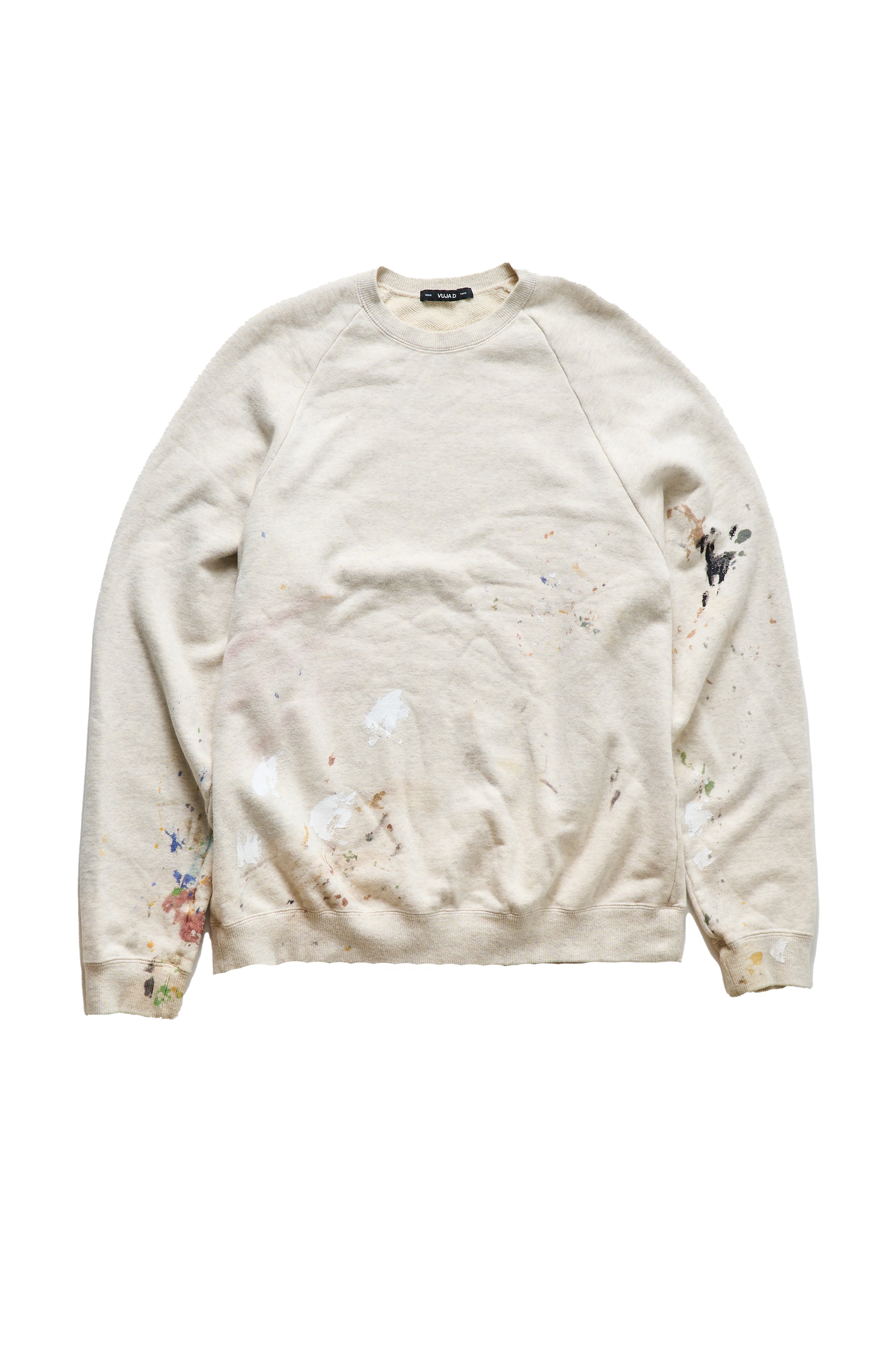 Vuja De Paint Splatter Mud Dye Zorn Crewneck Sweatshirt