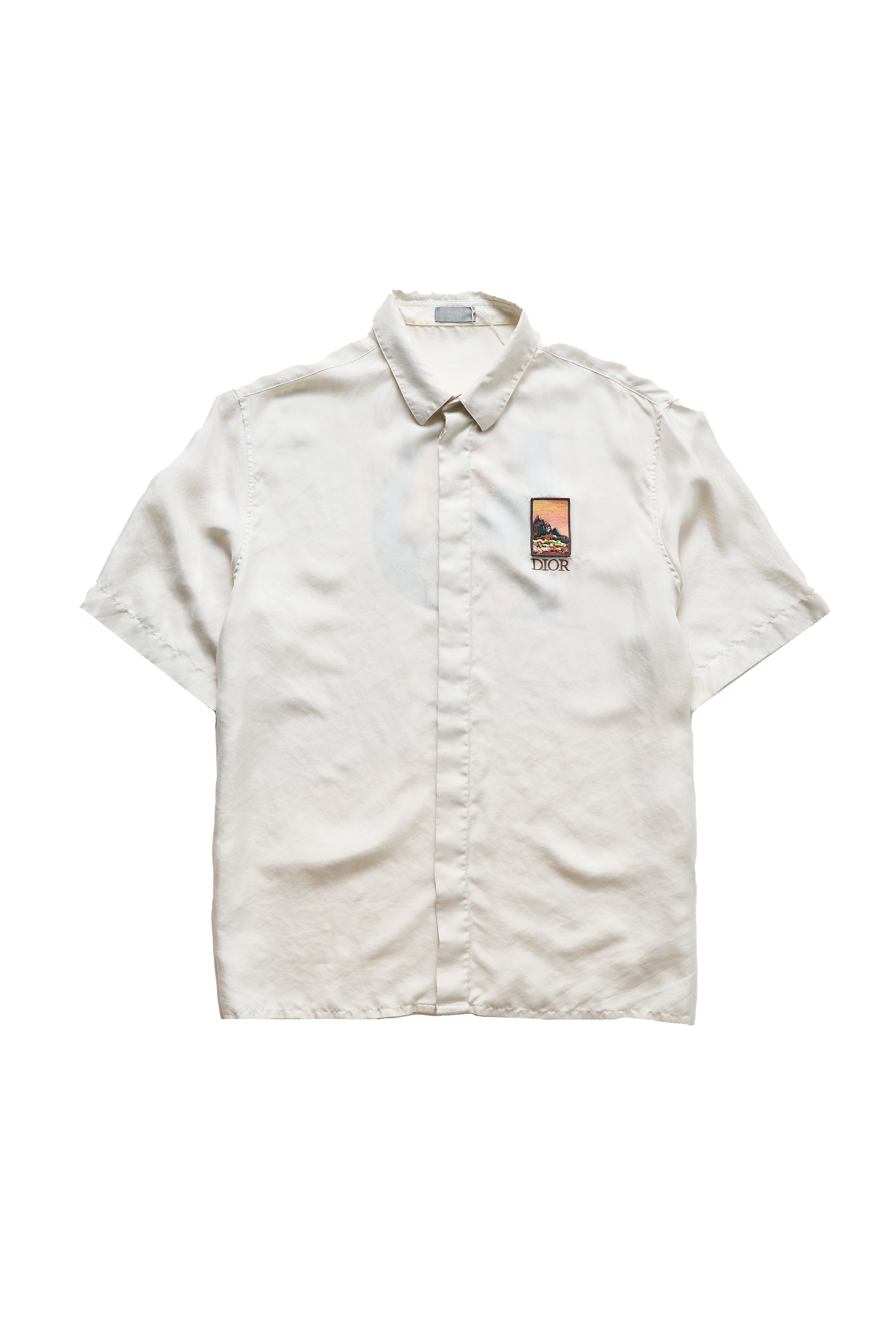 Dior Mount Zion Silk Shirt Beige