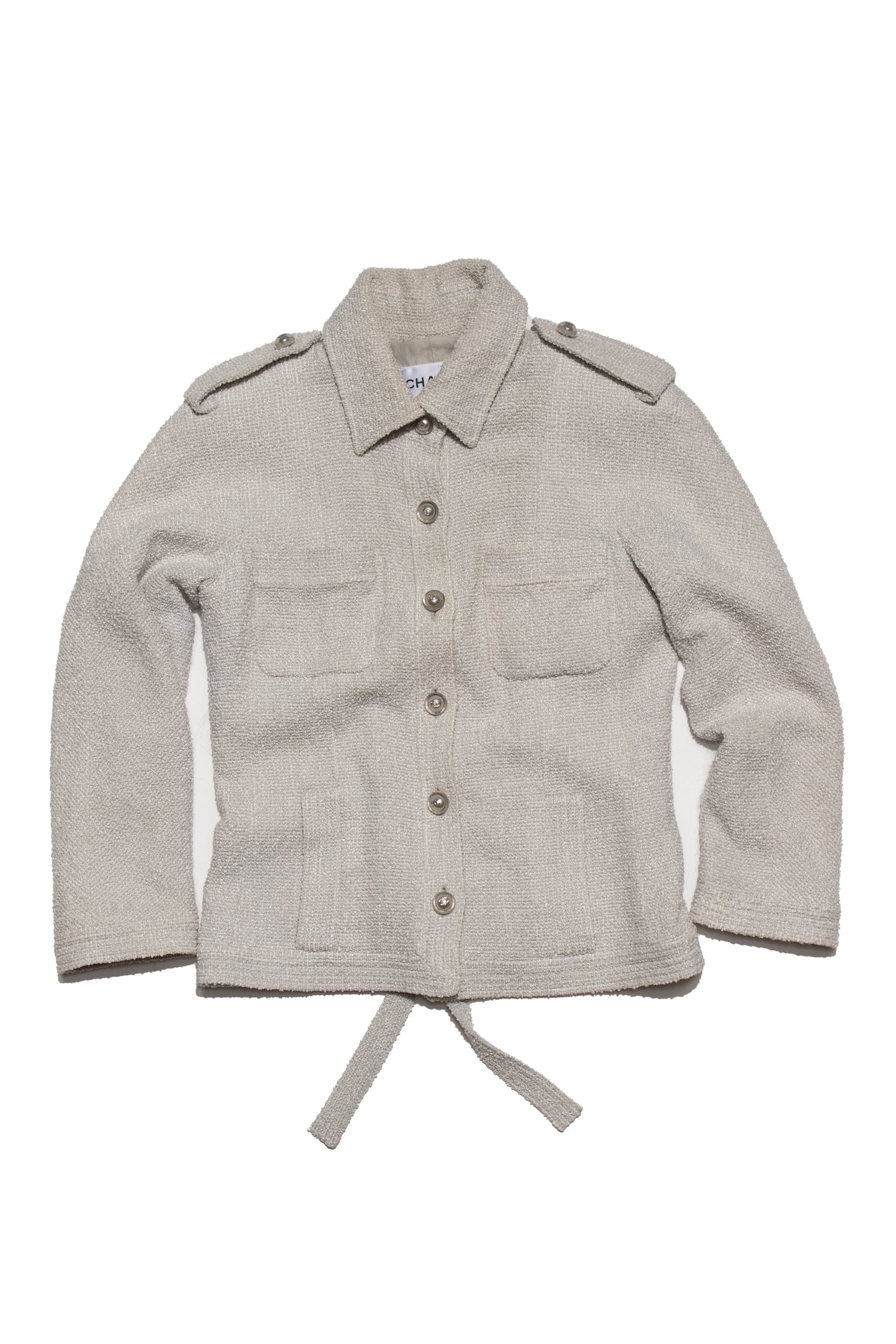 Chanel 16p Grey Tweed Fantasy Jacket - Xia Office