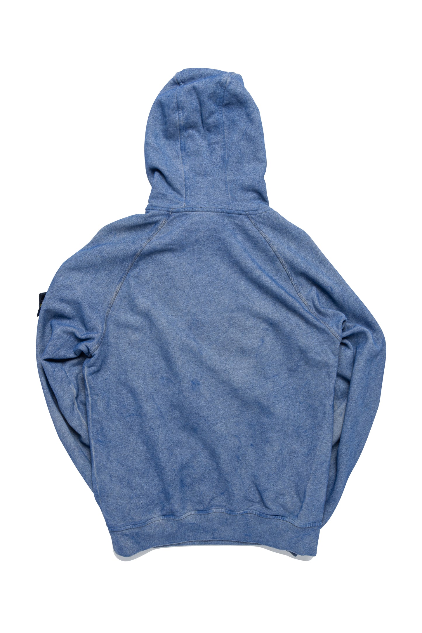 Stone Island Cotton-Jersey Logo Hoodie in Blue - Xia Office