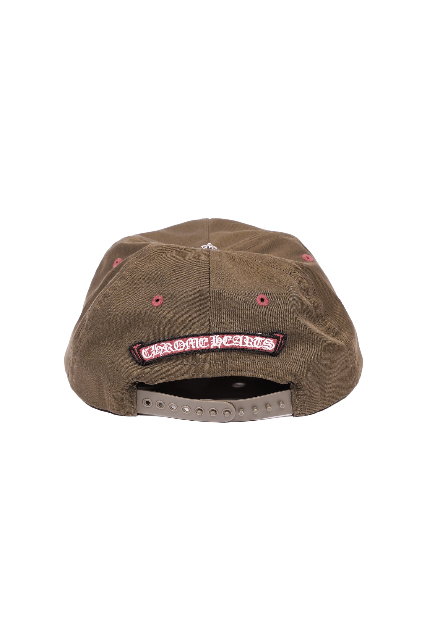 Chrome Hearts Triple Cross Snapback Hat Olive Green