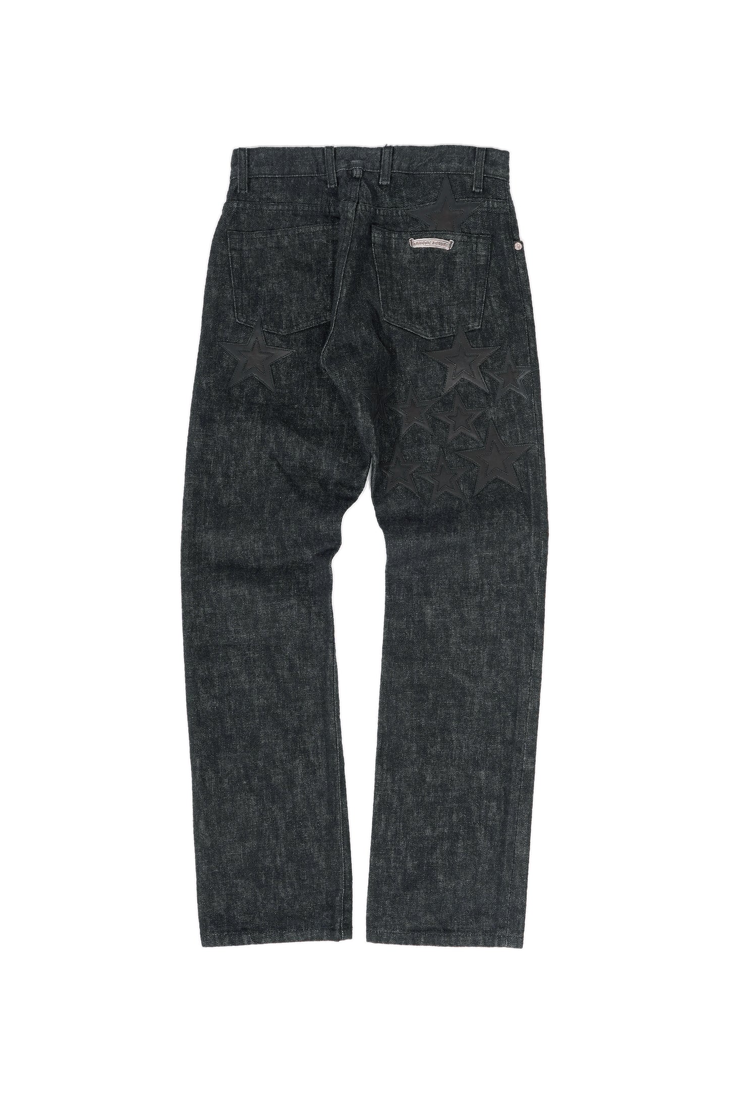 Chrome Hearts Black Star Patches Jeans
