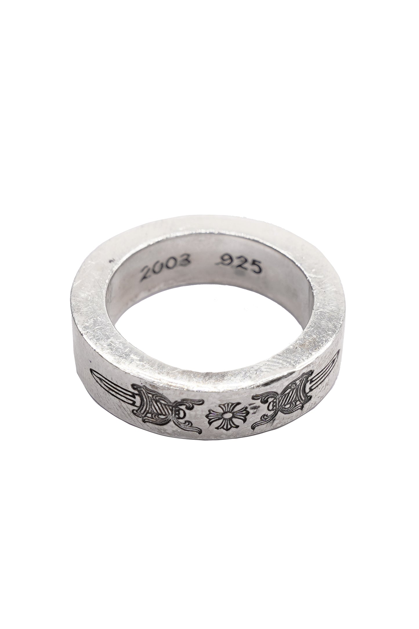 Chrome Hearts 6mm Silver Spacer Dagger Ring