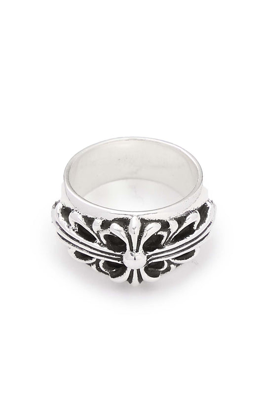 Chrome Hearts Floral Cloth Silver Ring