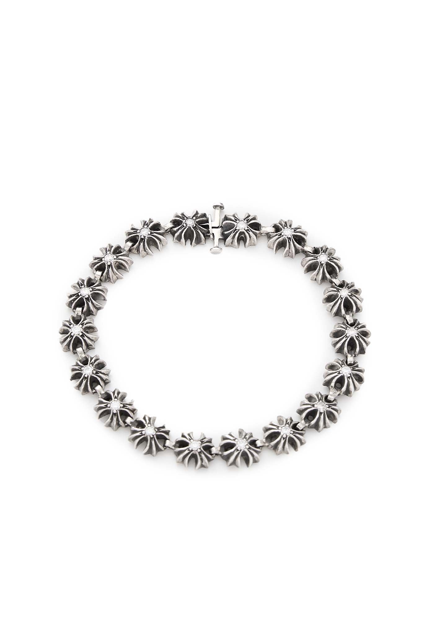 Chrome Hearts Tiny Plus Cross Bracelet with Diamonds