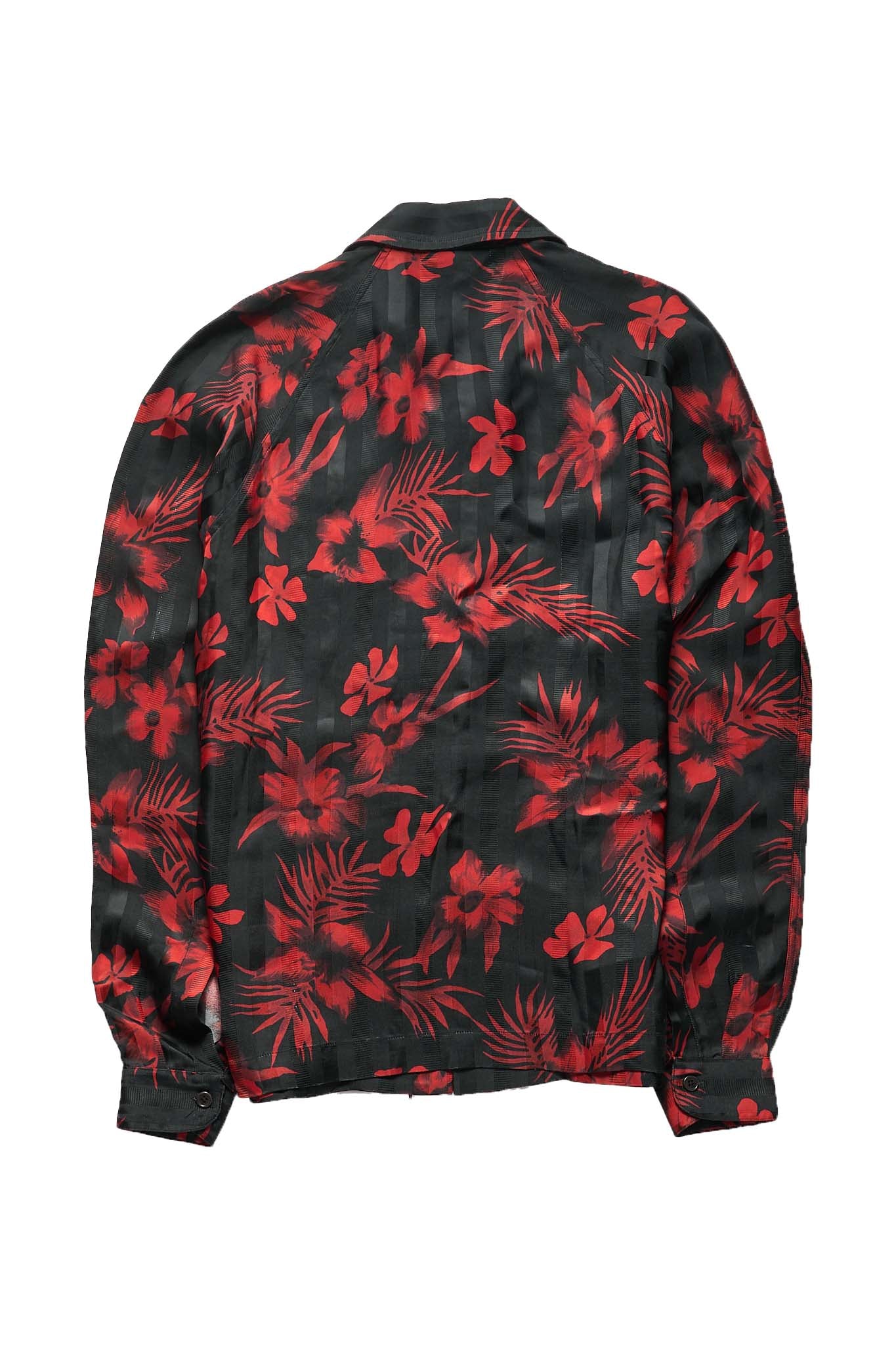 Dries Van Noten Camron Floral Satin Hawaiian Shirt