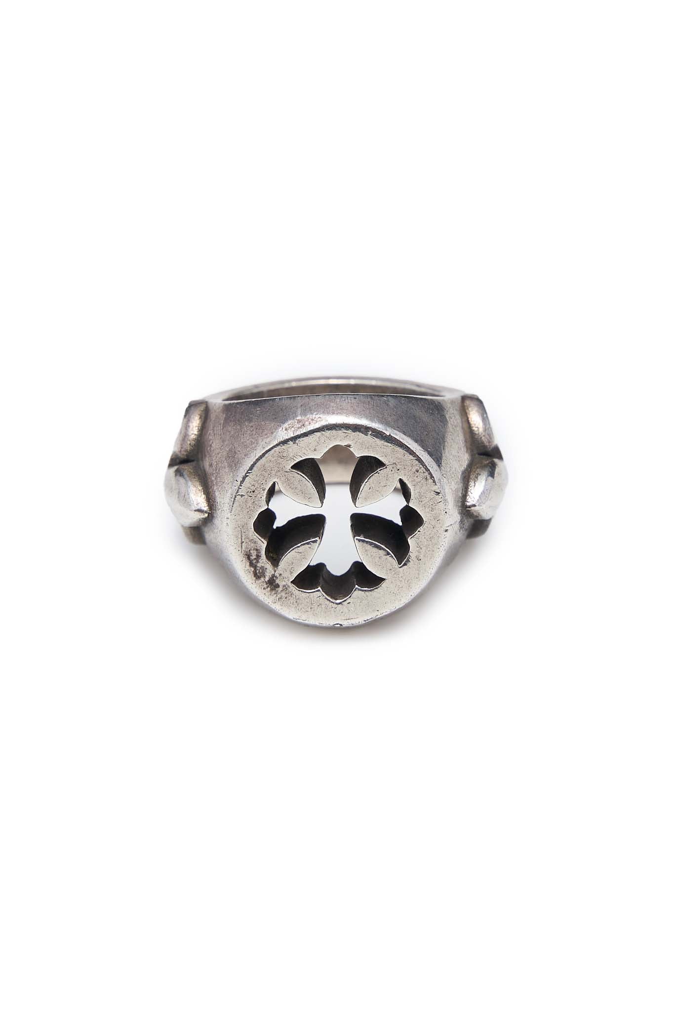 Chrome Hearts Silver Cutout Fleur Knee Ring