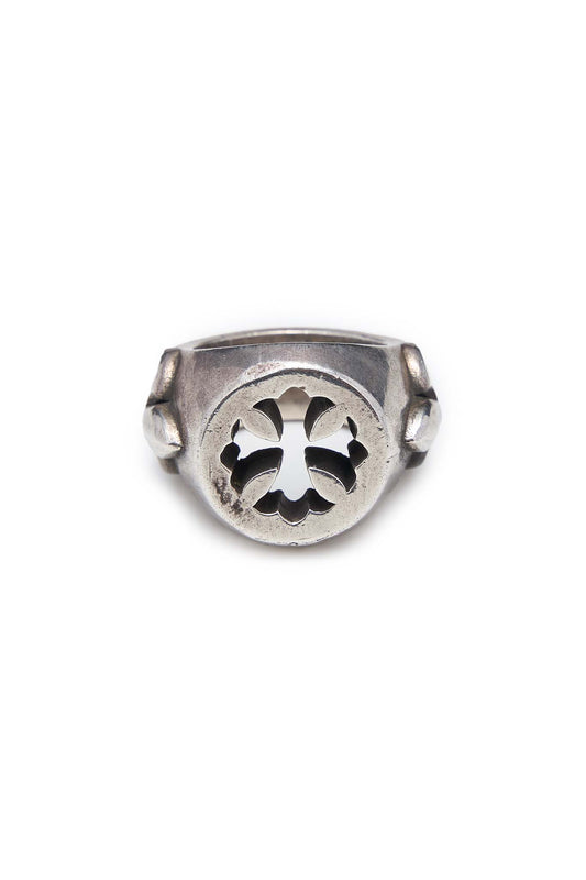 Chrome Hearts Silver Cutout Fleur Knee Ring