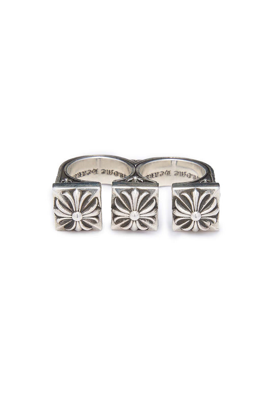 Chrome Hearts Double Brass Knuckle Ring