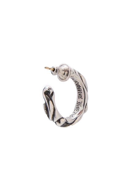 Chrome Hearts Single Scroll Hoop Earring