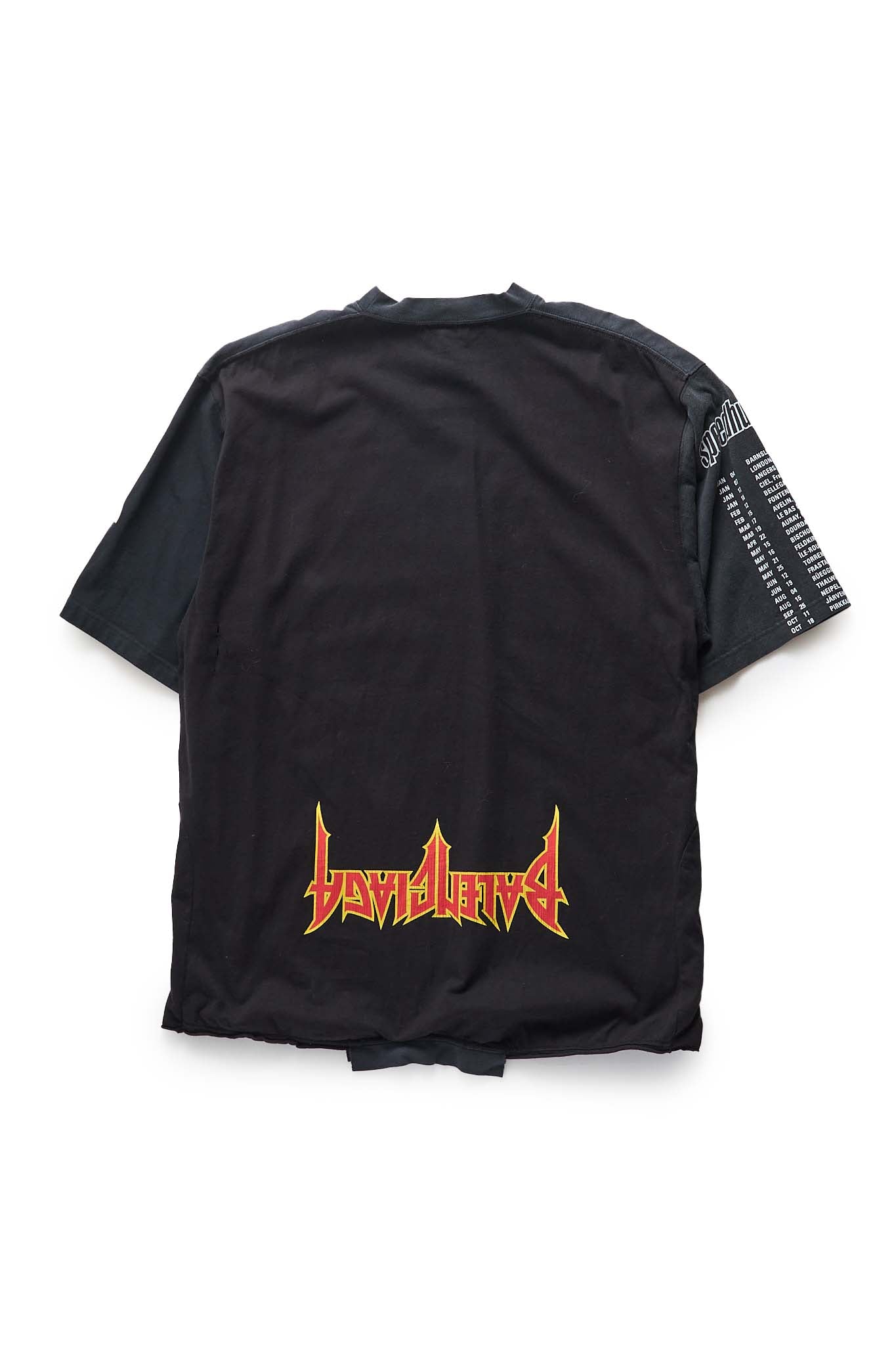 Balenciaga Black Faded Upside Down Speed Hunters Printed T-Shirt