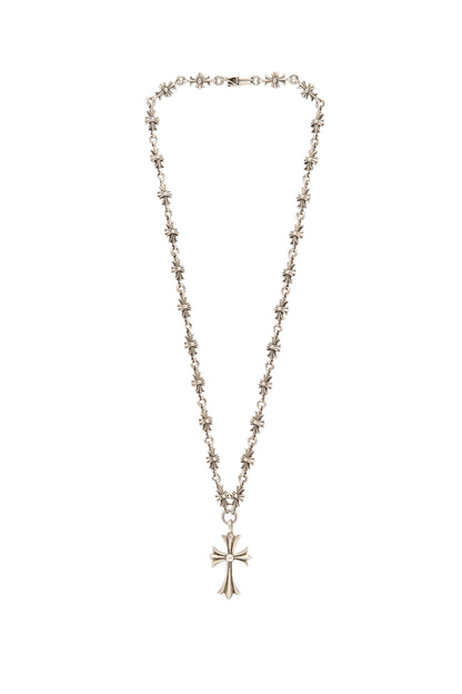 Chrome Hearts Cross Pendant & Cross Station Necklace