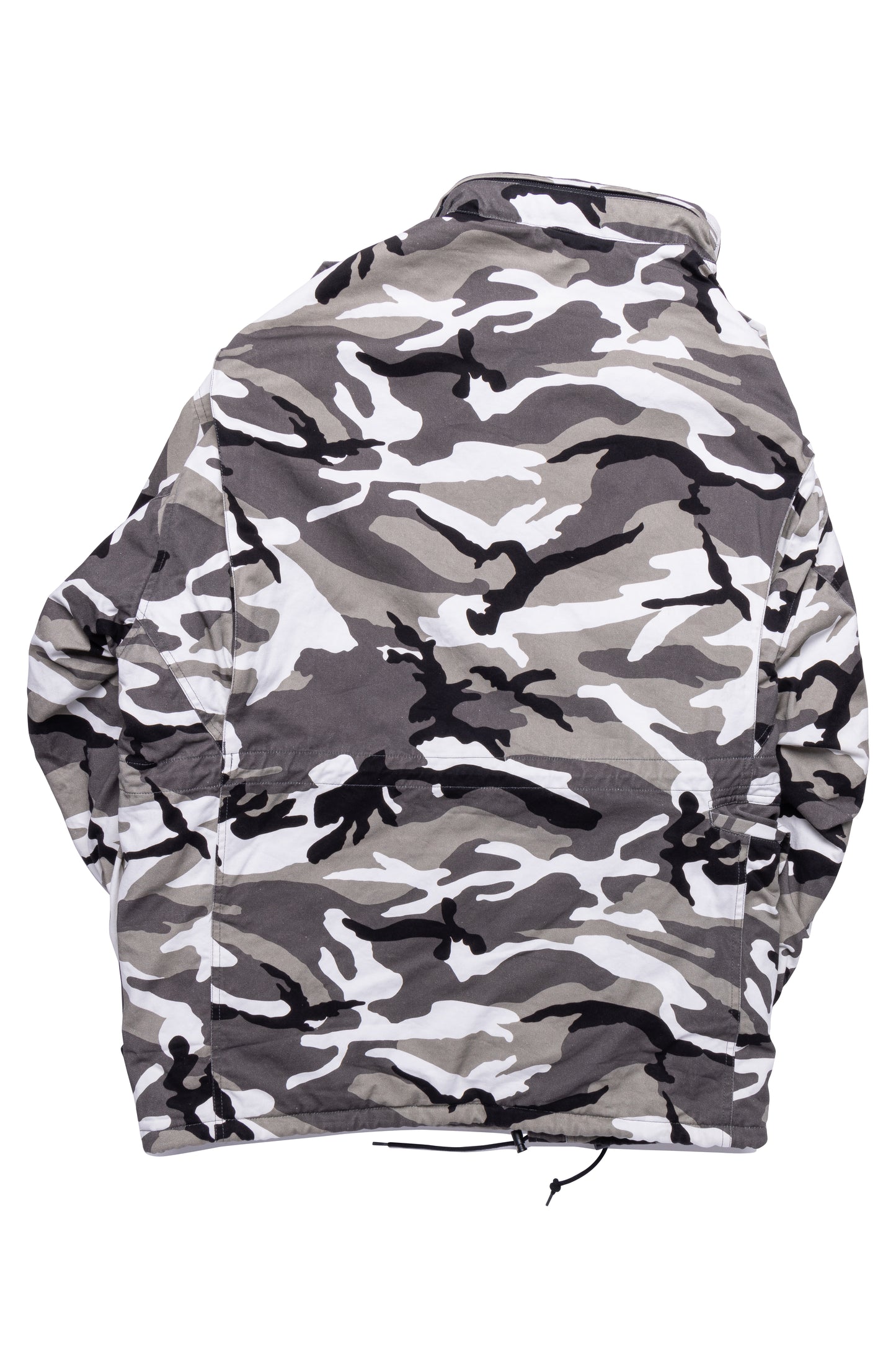 Balenciaga YE 24 Off-Shoulder Camouflage Military Jacket