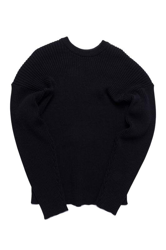 Bottega Veneta Black Wool Oversized Sweater