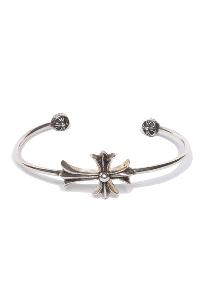 Chrome Hearts Silver Cross Ball Bangle