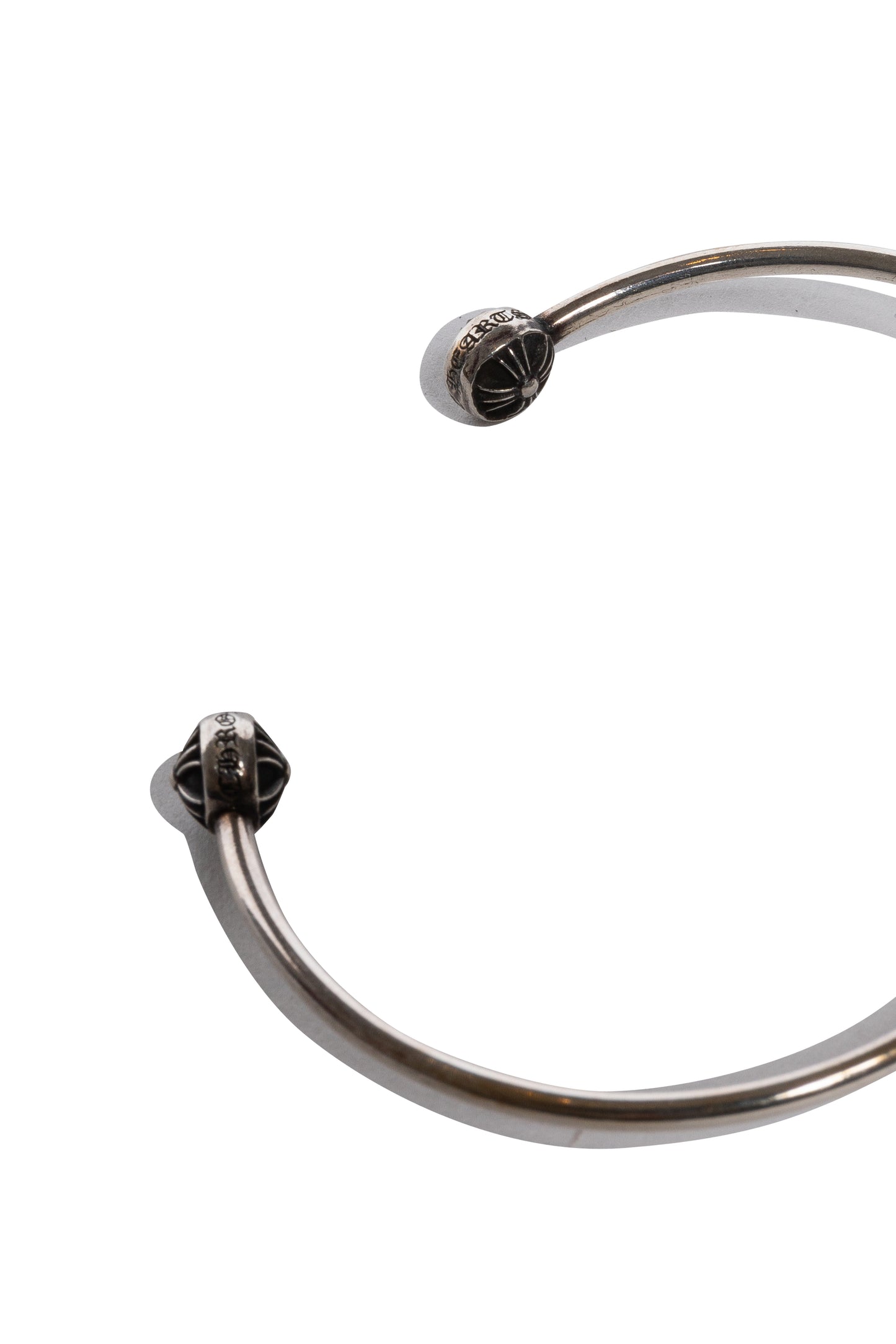 Chrome Hearts Silver Cross Ball Bangle