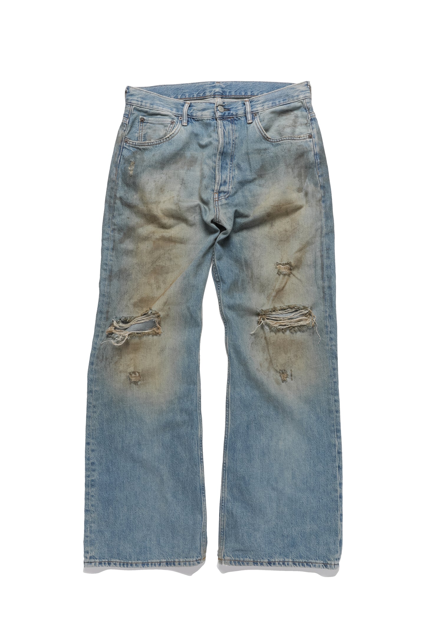 Acne Studios Loose Fit Distressed Jeans