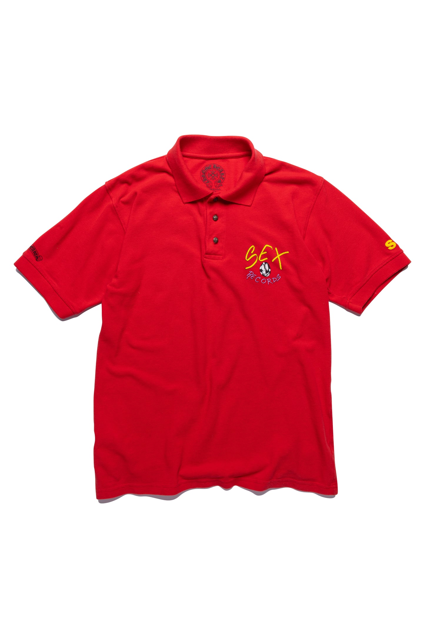 Chrome Hearts x Matty Boy Sex Records Red Polo STAFF T-shirt