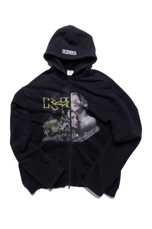 Vetements Titanic Printed Zip-up Hoodie