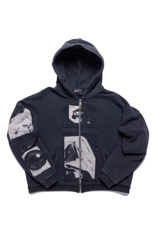 Enfants Riches Déprimés Black Madonne Assemblage Zip Up Hoodie