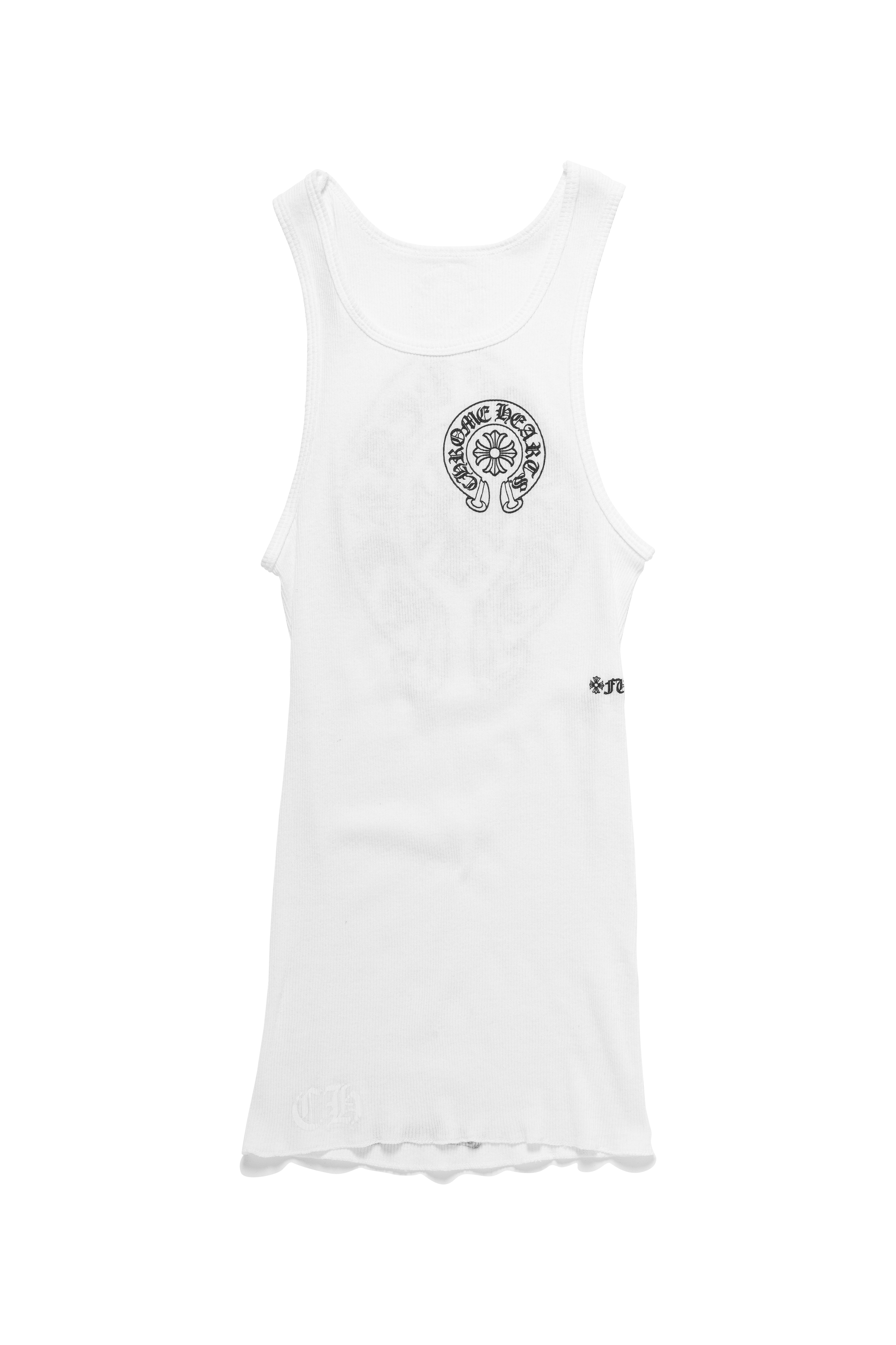 Chrome Hearts Horseshoe Orange Plus Logo Tank Top/Dress