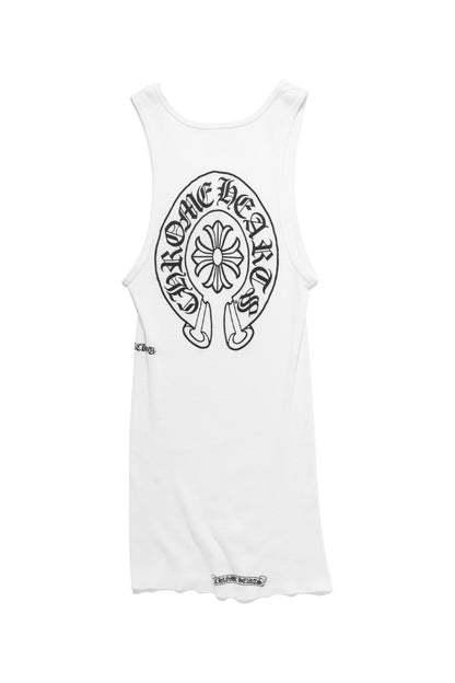 Chrome Hearts Horseshoe Orange Plus Logo Tank Top/Dress