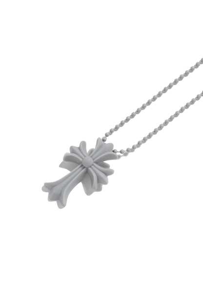 Chrome Hearts Gray Cross Necklace