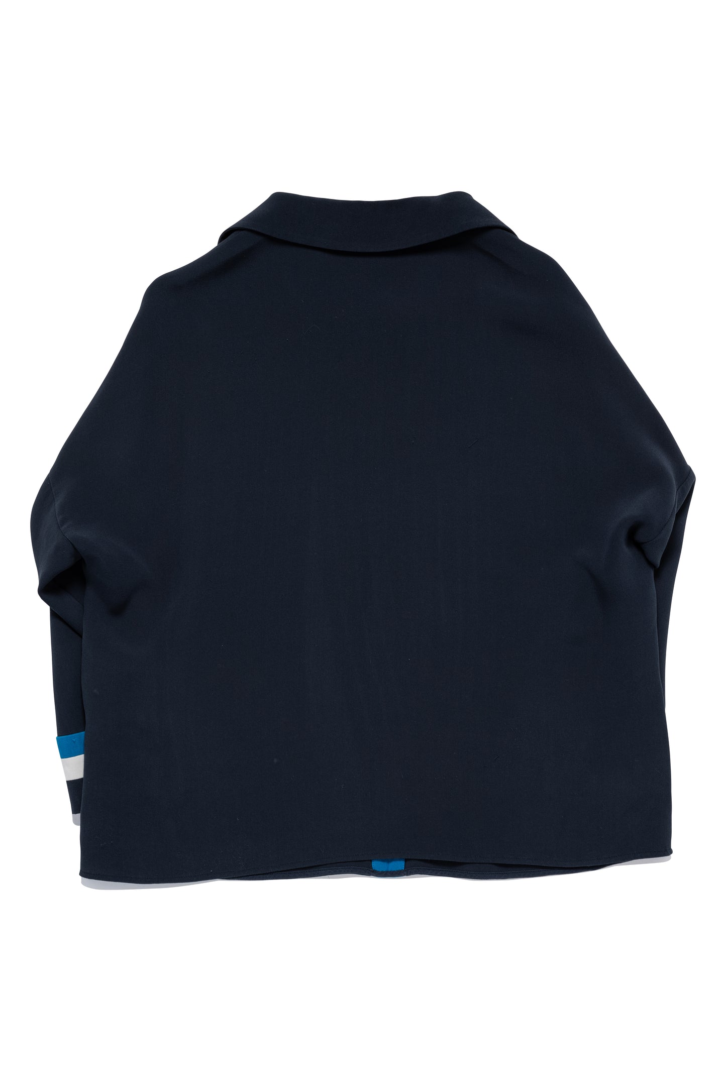 Loro Piana Blue Strip Long Sleeve Silk T-shirt