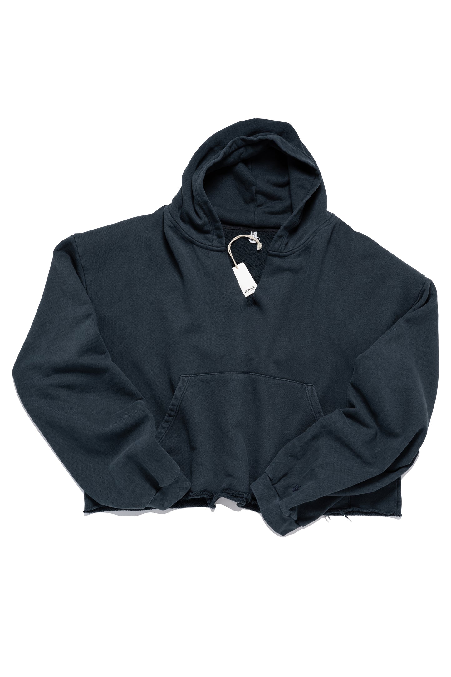 Greg Ross Faded Black V-Neck Hoodie