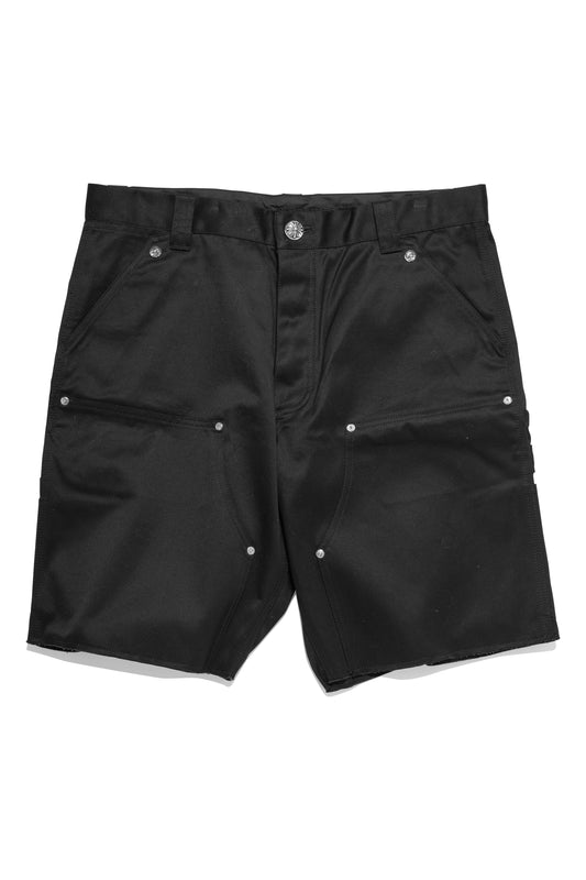 Chrome Hearts Double Knee Carpenter Shorts Black