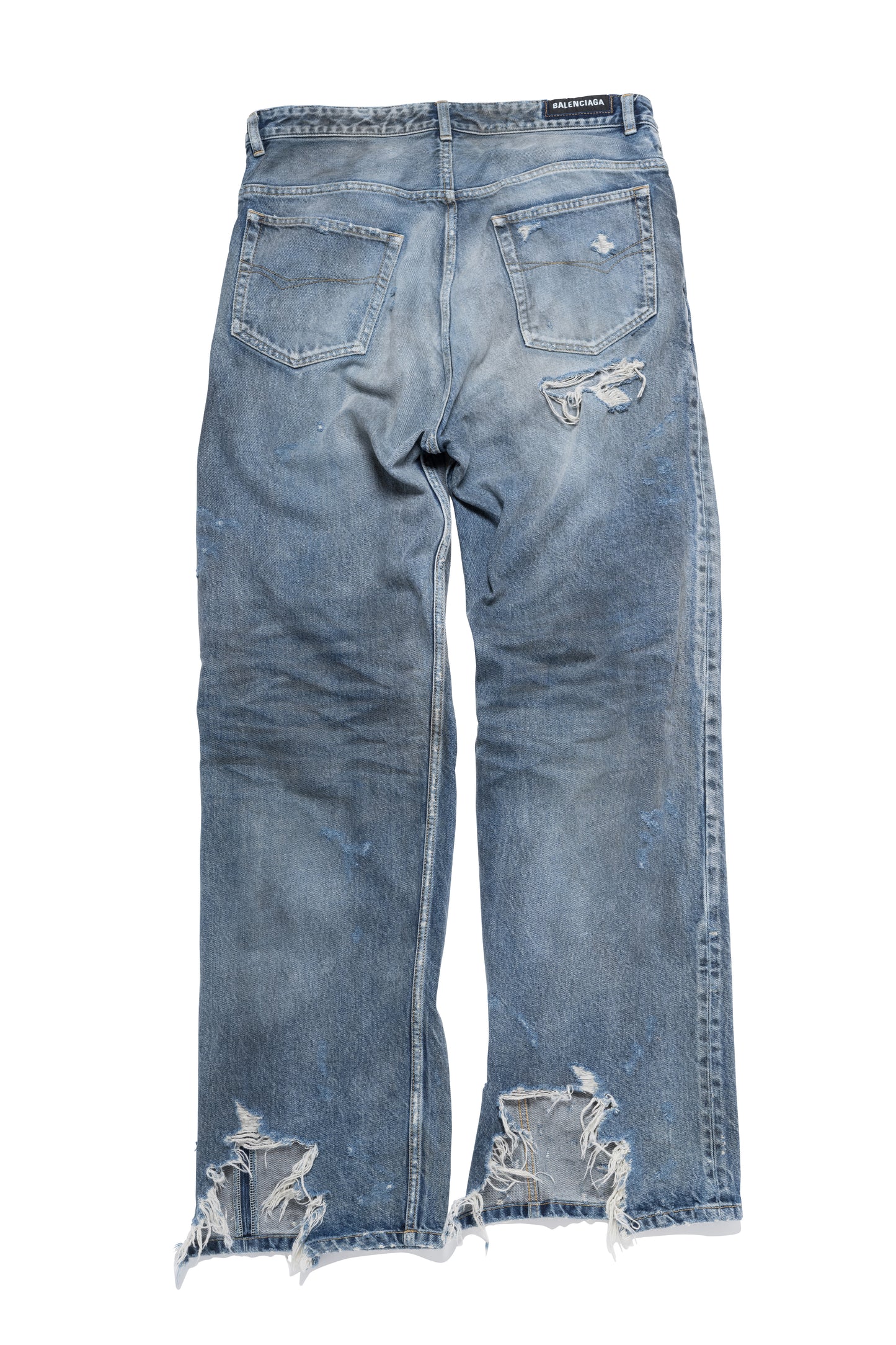 Balenciaga Distressed Flared Jeans