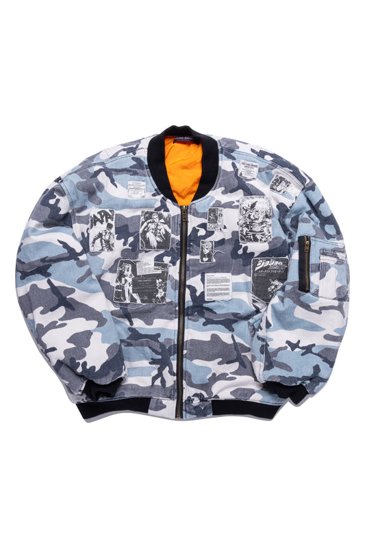 Rough Simmons “Ora Ora Ora” Arctic Camo Bomber