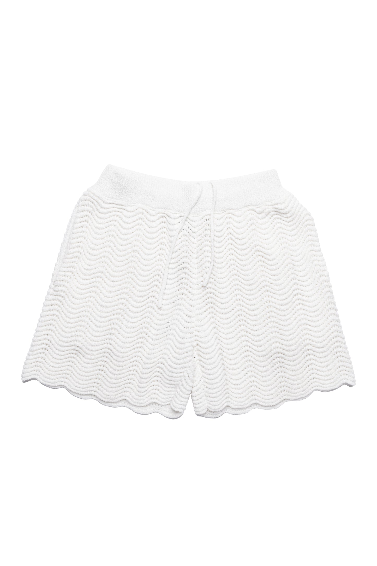 Casablanca Men's Wavy Cotton-blend Shorts in Off White