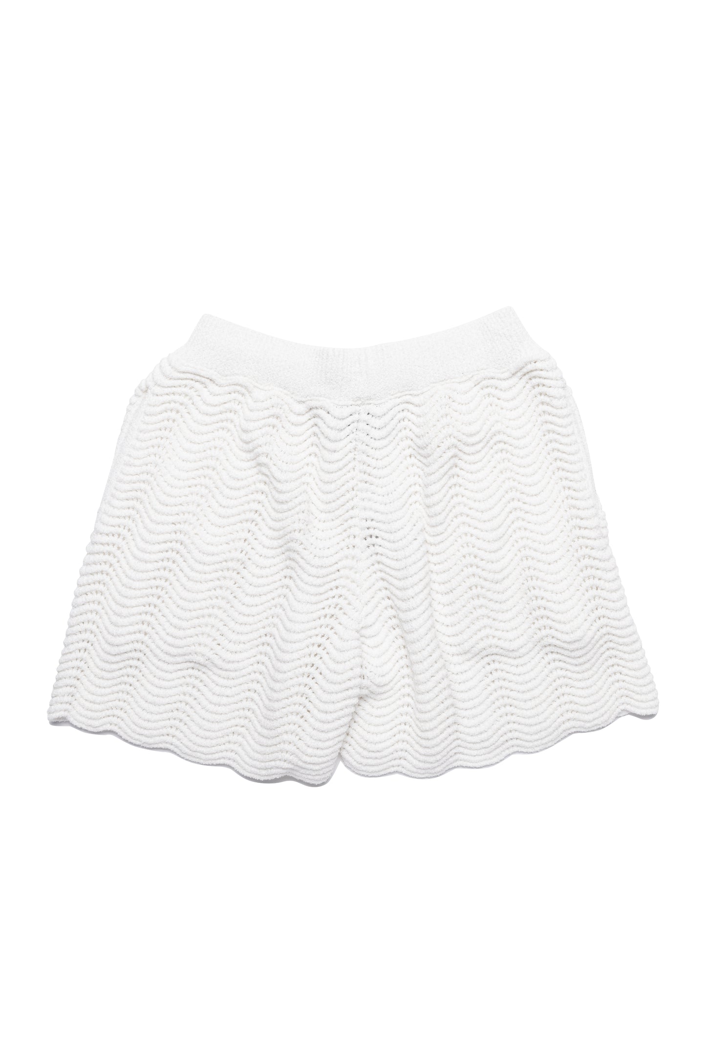 Casablanca Men's Wavy Cotton-blend Shorts in Off White