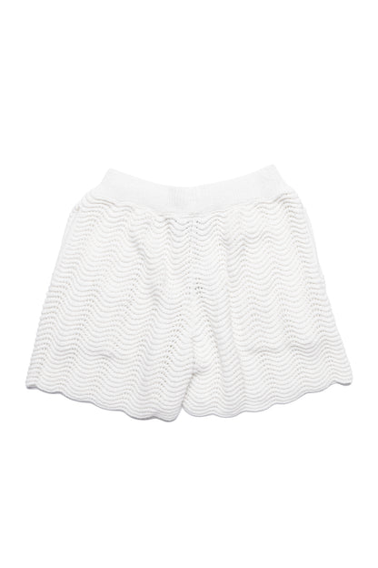 Casablanca Men's Wavy Cotton-blend Shorts in Off White