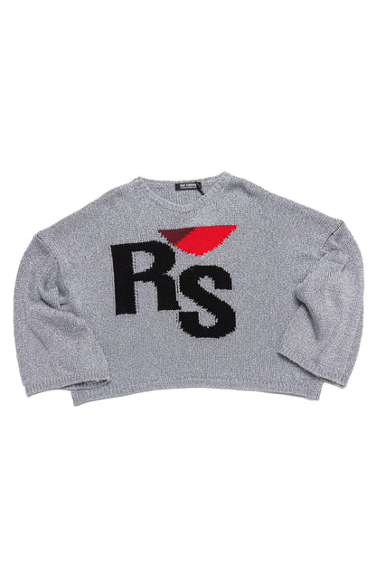 Raf Simons SS21 Metallic RS Knit Sweater