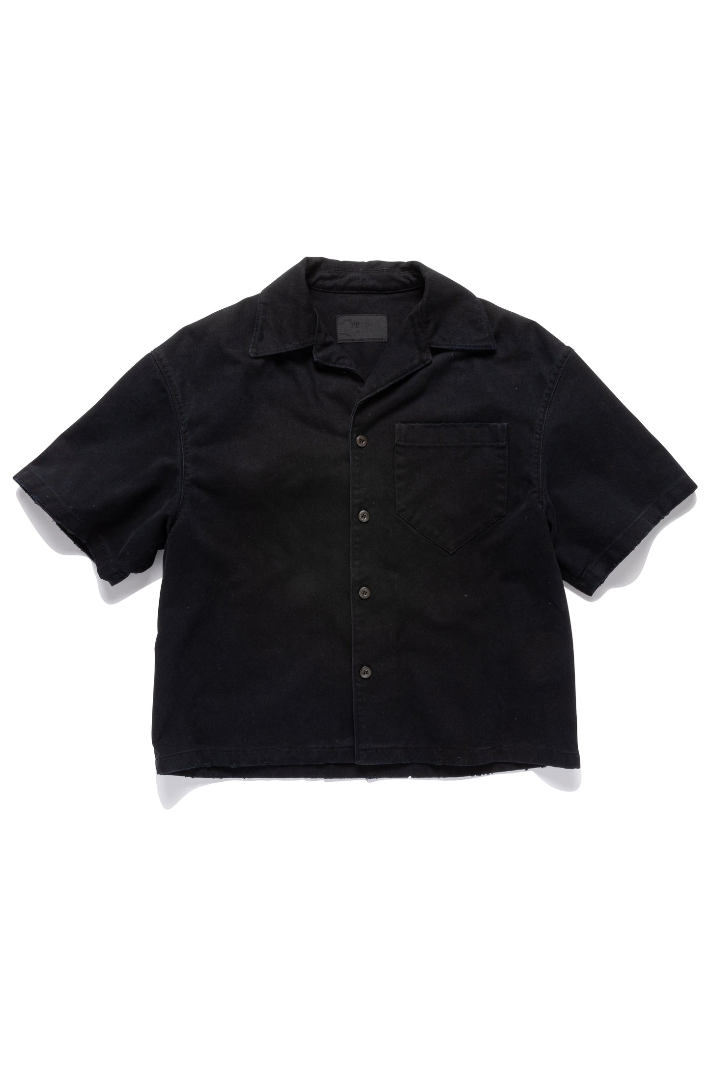 Prada Denim Short Sleeve Shirt