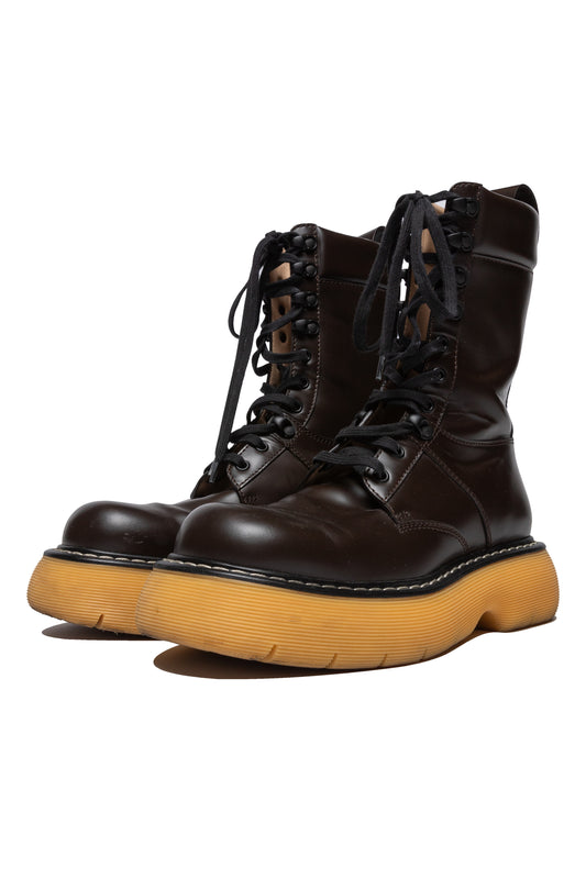 Bottega Veneta Bounce Swell Lace Up Boots