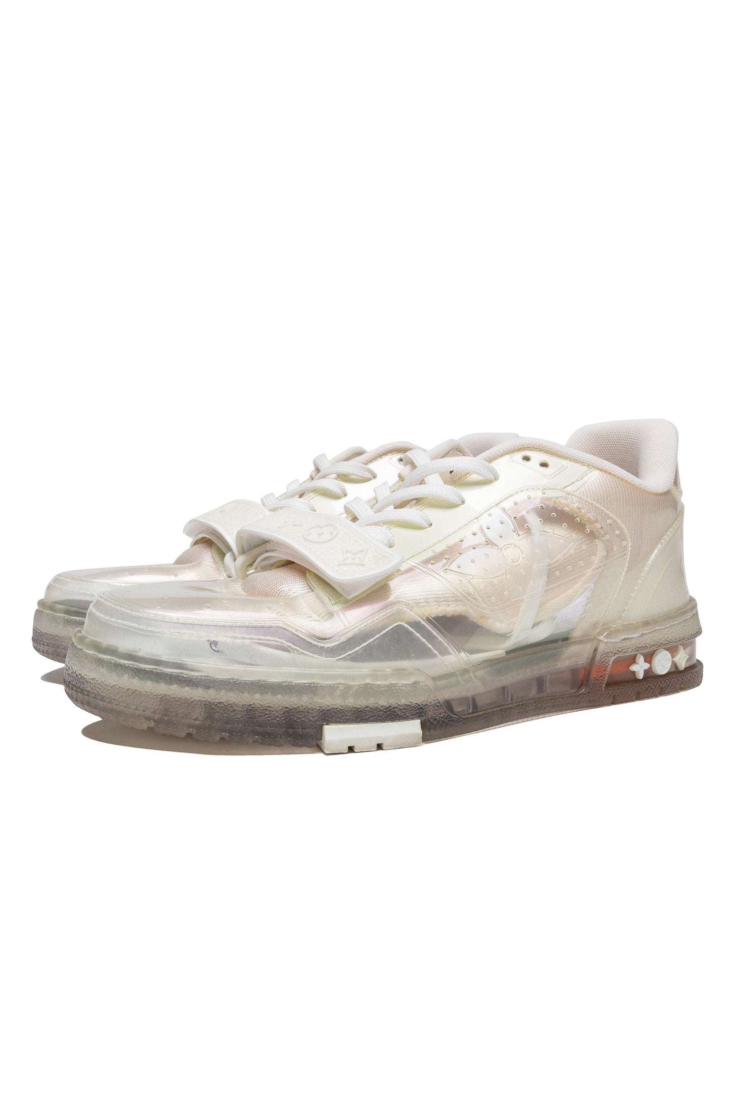 Louis Vuitton Trainer White Transparent Low