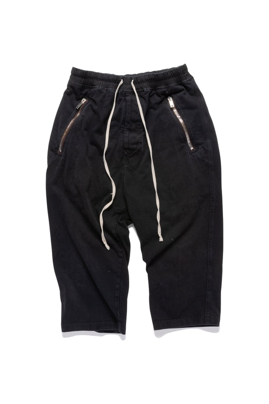 Rick Owens 20SS Cropped Cotton-jersey Sweatpants