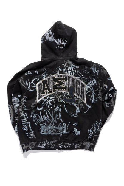 Balenciaga Graffiti Skater Zip-Up Hoodie