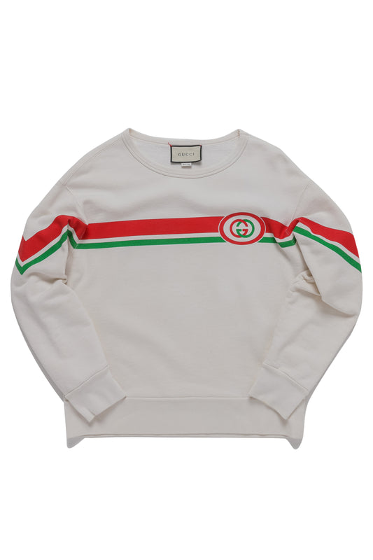 Gucci White G Logo Sweatshirt