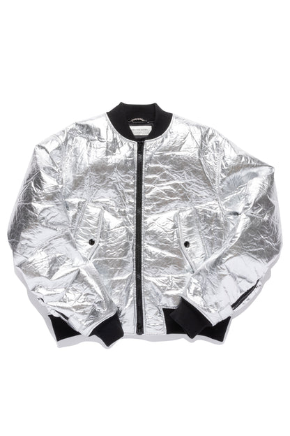 Dries Van Noten Vellow Bomber Jacket Silver