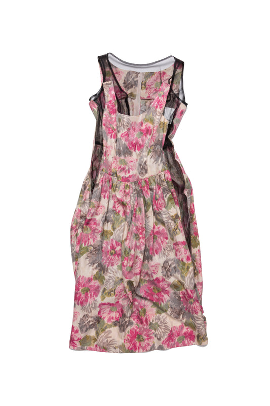 Comme des Garçons Vintage 2006 Silk Floral Dress