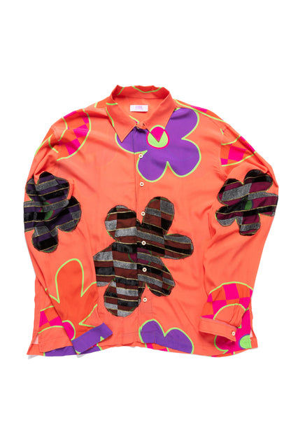 ERL Floral Graphic Print Long-sleeve Shirt